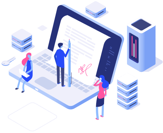Educational platform illustration